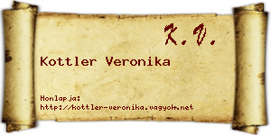 Kottler Veronika névjegykártya